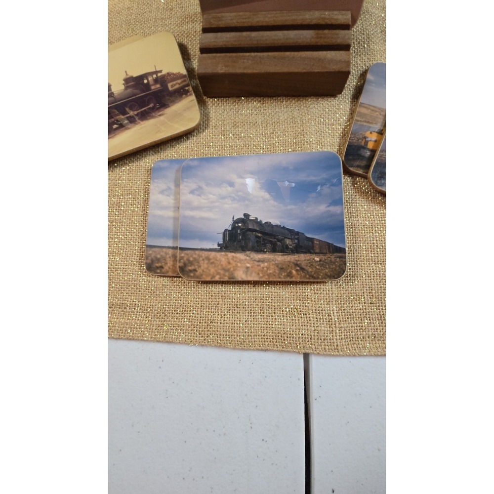 CC-1524. Vintage train coasters - Picture 3 of 5